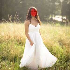 Chic White gown by  Ieena for Mac Duggal